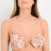 Bikini half moon café cobre talla L
