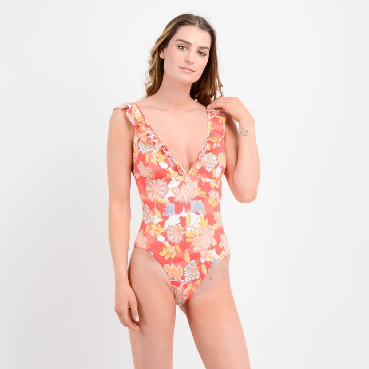 Traje De Baño Entero Antalya Swim Rojo Talla S
