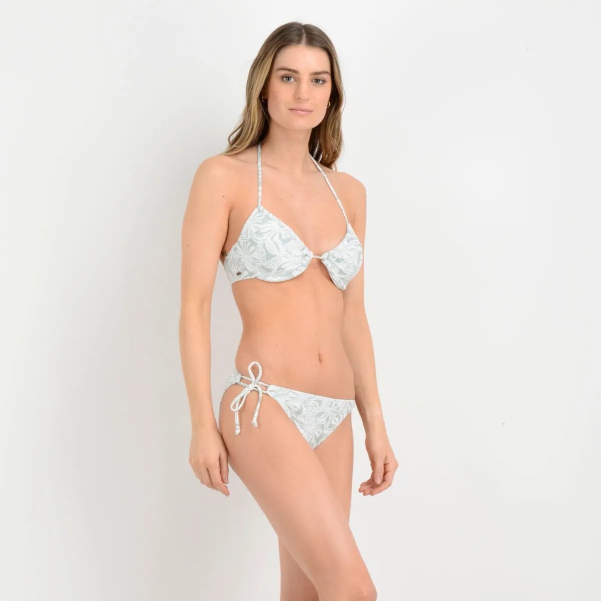 Bikini Half Moon Azul Claro / Pastel talla XL