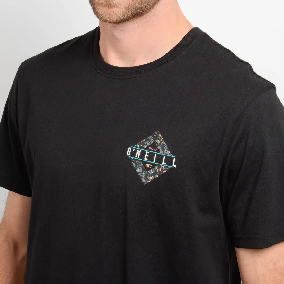 Polera Manga Corta Brackets Negro