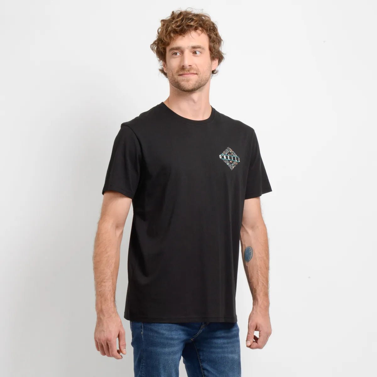 Polera Manga Corta Brackets Negro
