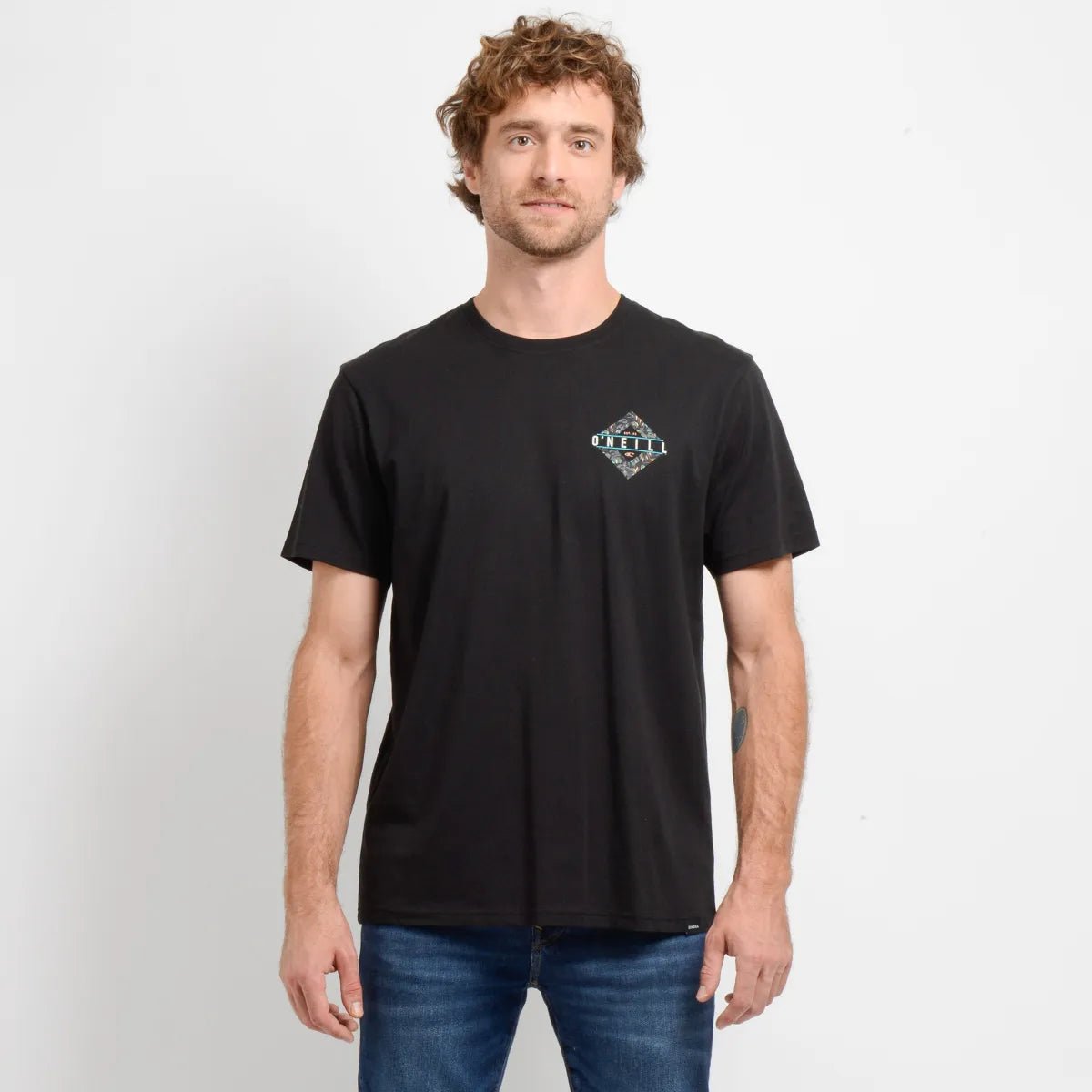 Polera Manga Corta Brackets Negro