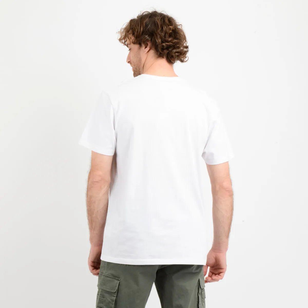 Polera manga corta east cliff basic blanco
