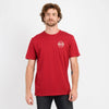Polera manga corta etnic rojo oscuro