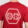 Polera manga corta etnic rojo oscuro