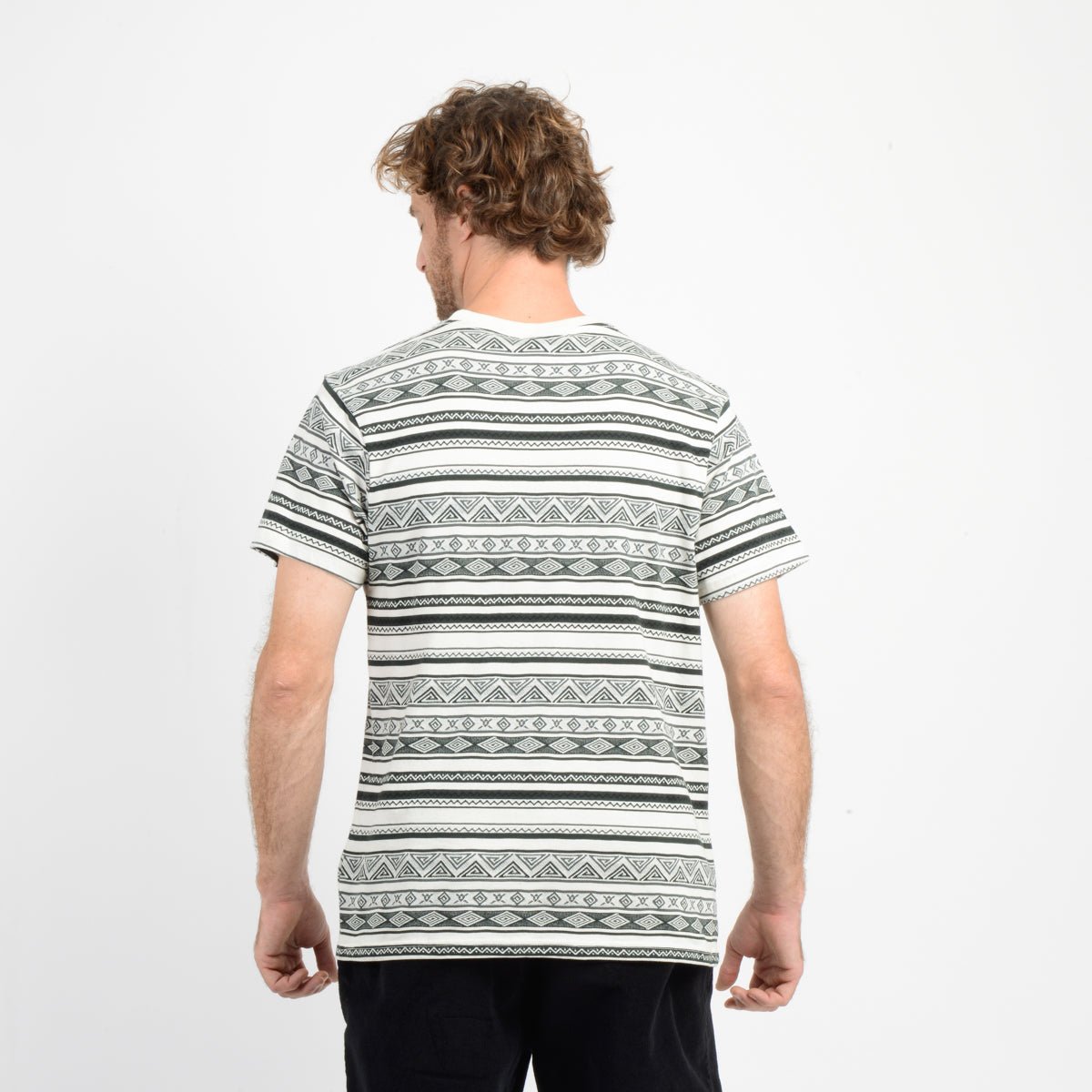 Polera Manga Corta Ikat Jacquard Oneill