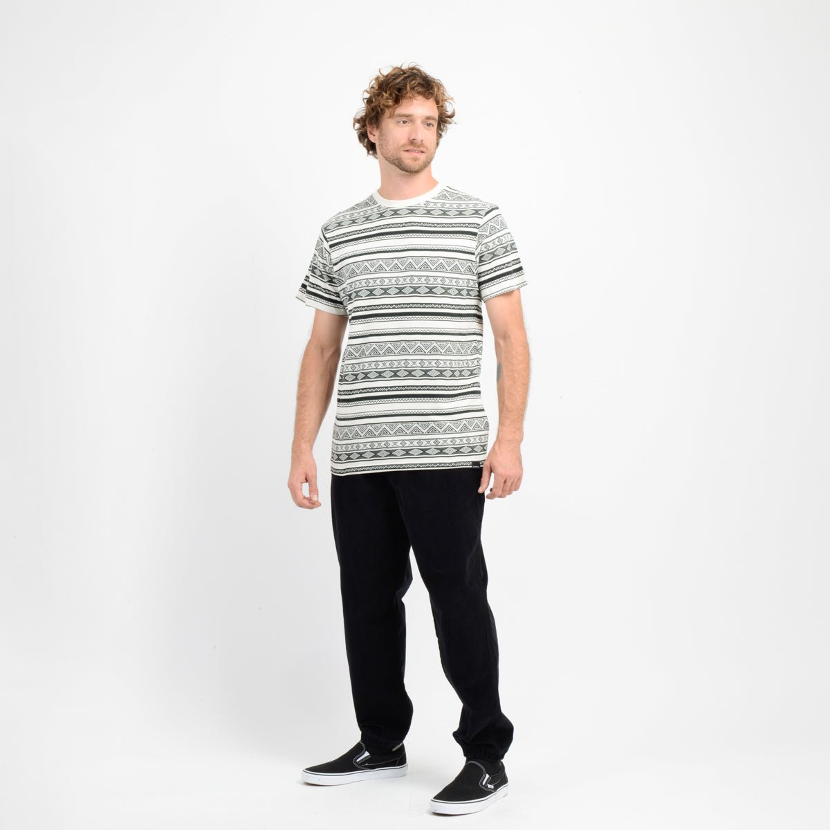 Polera Manga Corta Ikat Jacquard Oneill