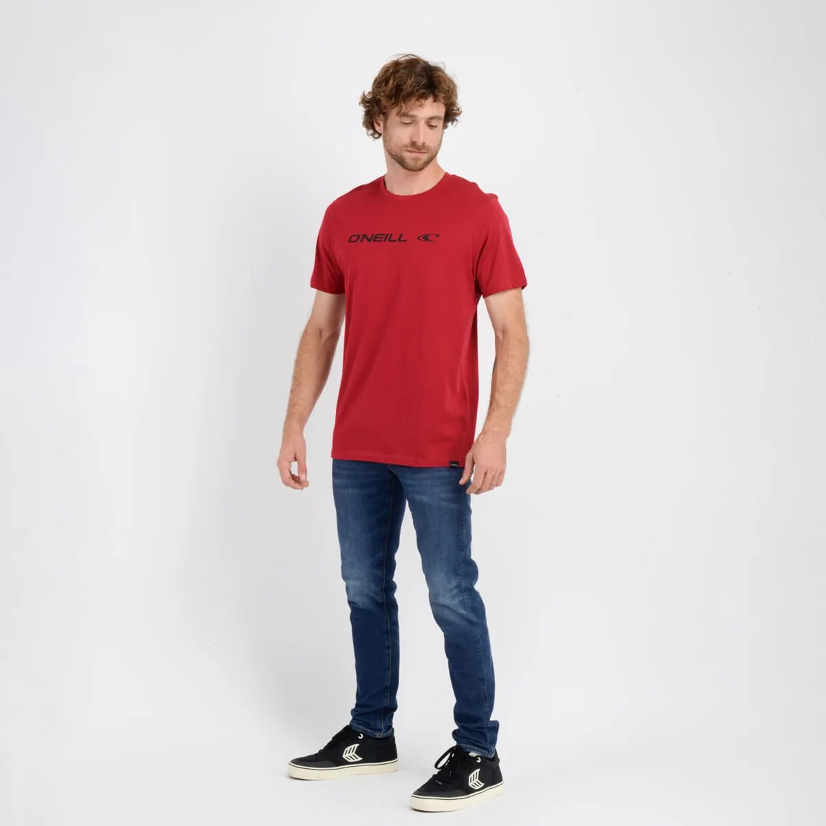 Polera manga corta rutile rojo oscuro