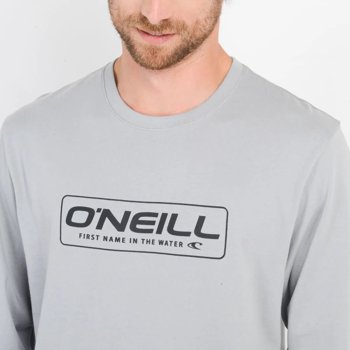 Polera manga larga bruce gris claro