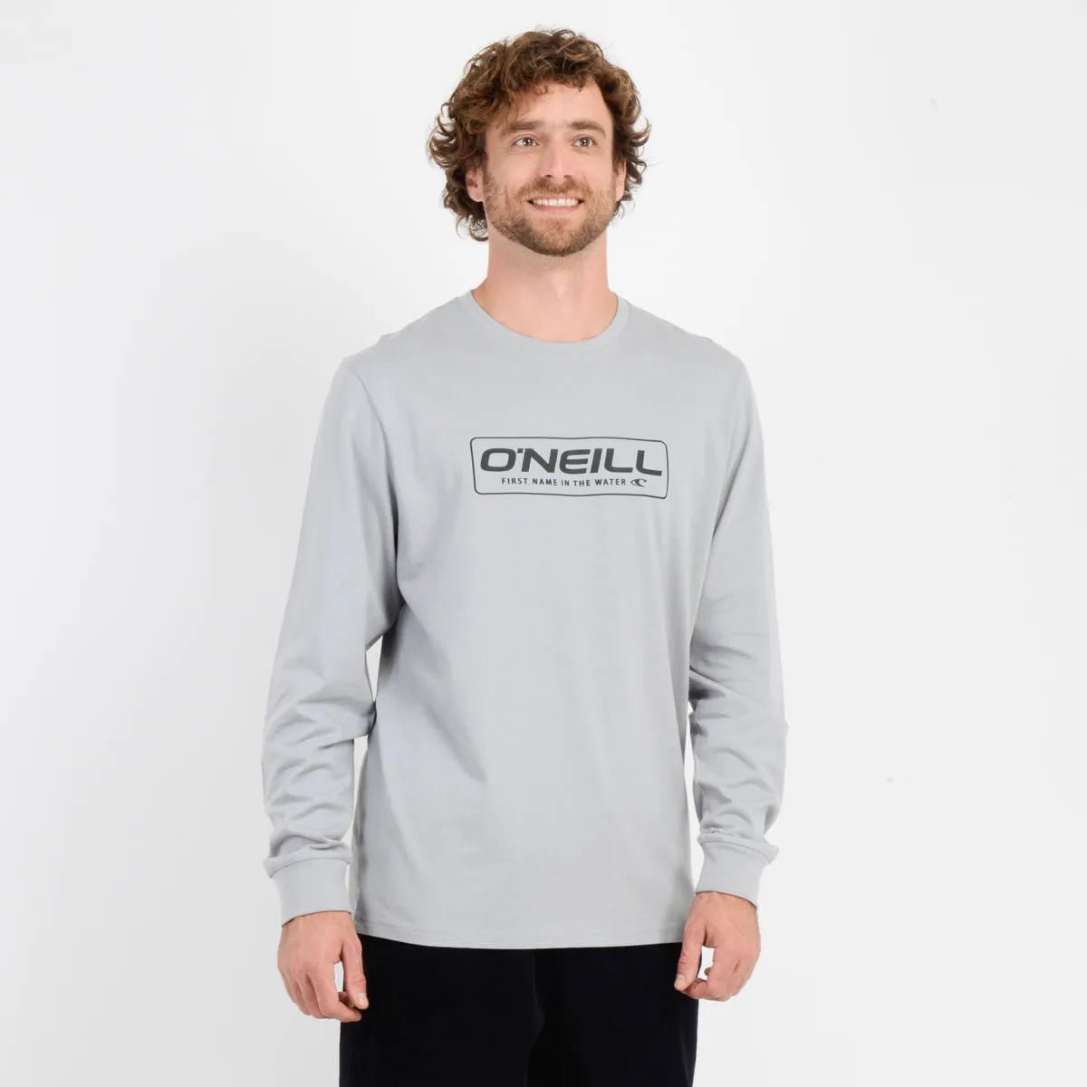 Polera manga larga bruce gris claro