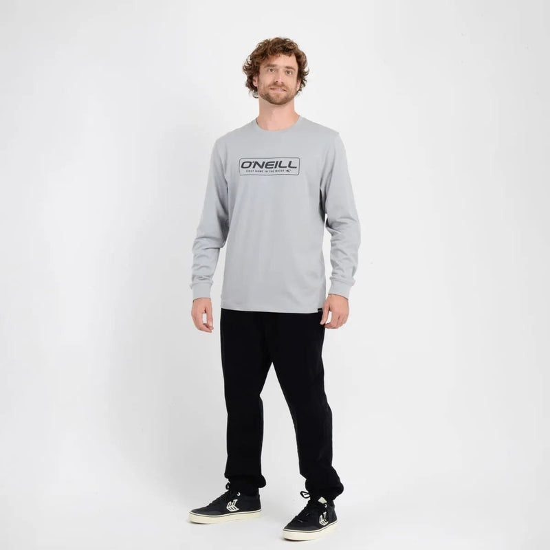 Polera manga larga bruce gris claro