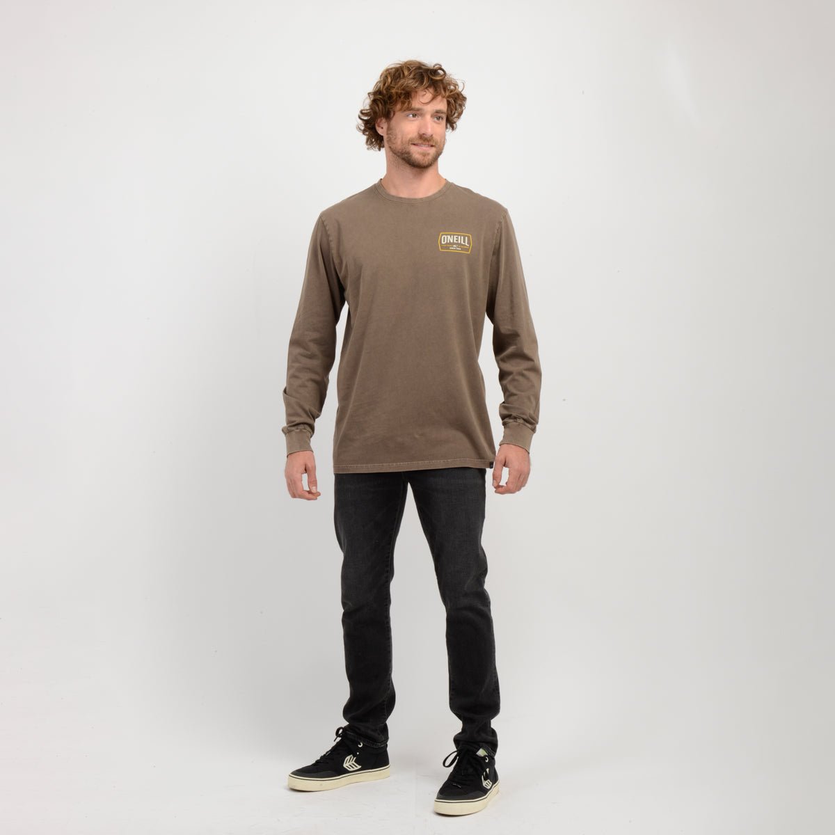 Polera Manga Larga Dither 100% Algodon Oneill
