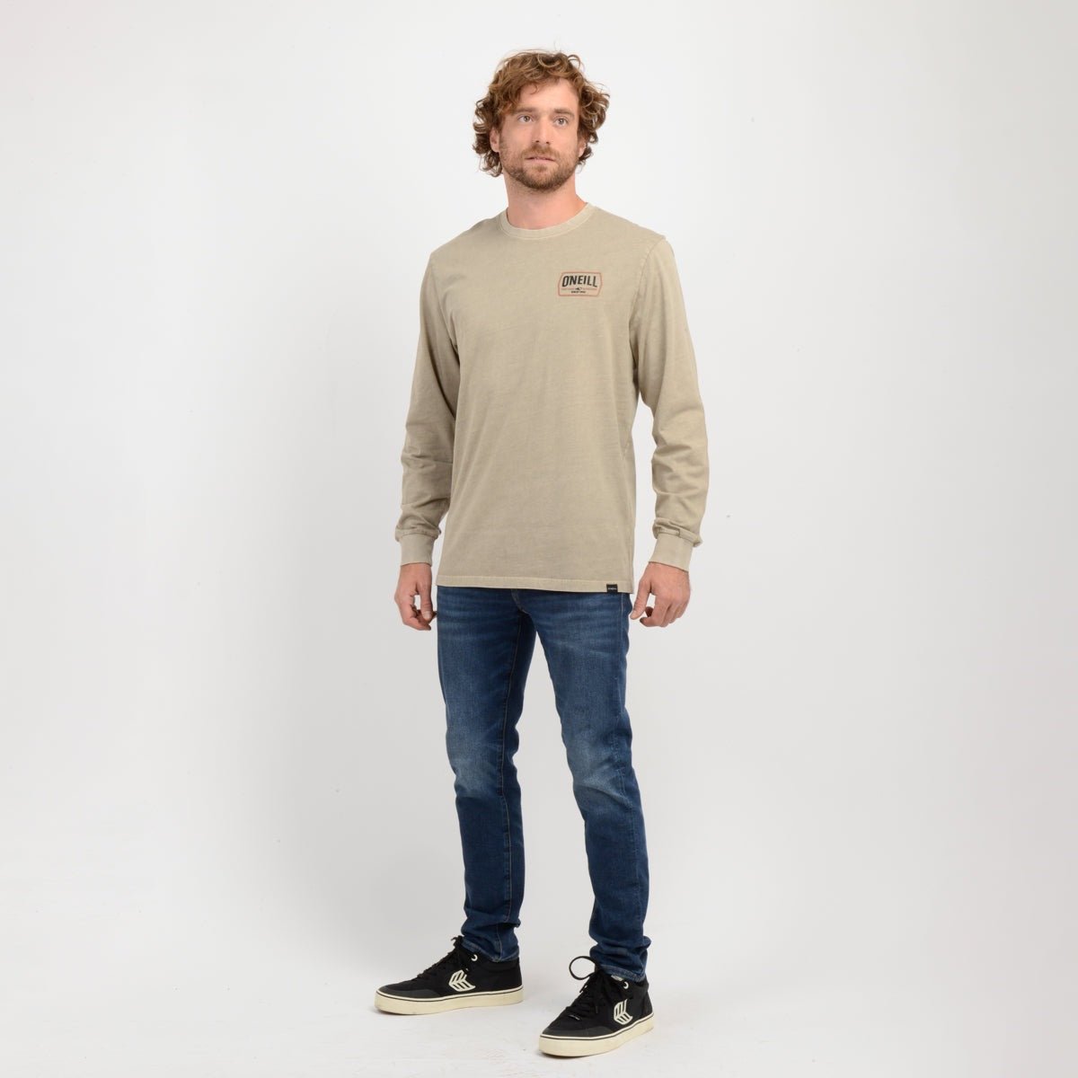 Polera Manga Larga Dither 100% Algodon Oneill