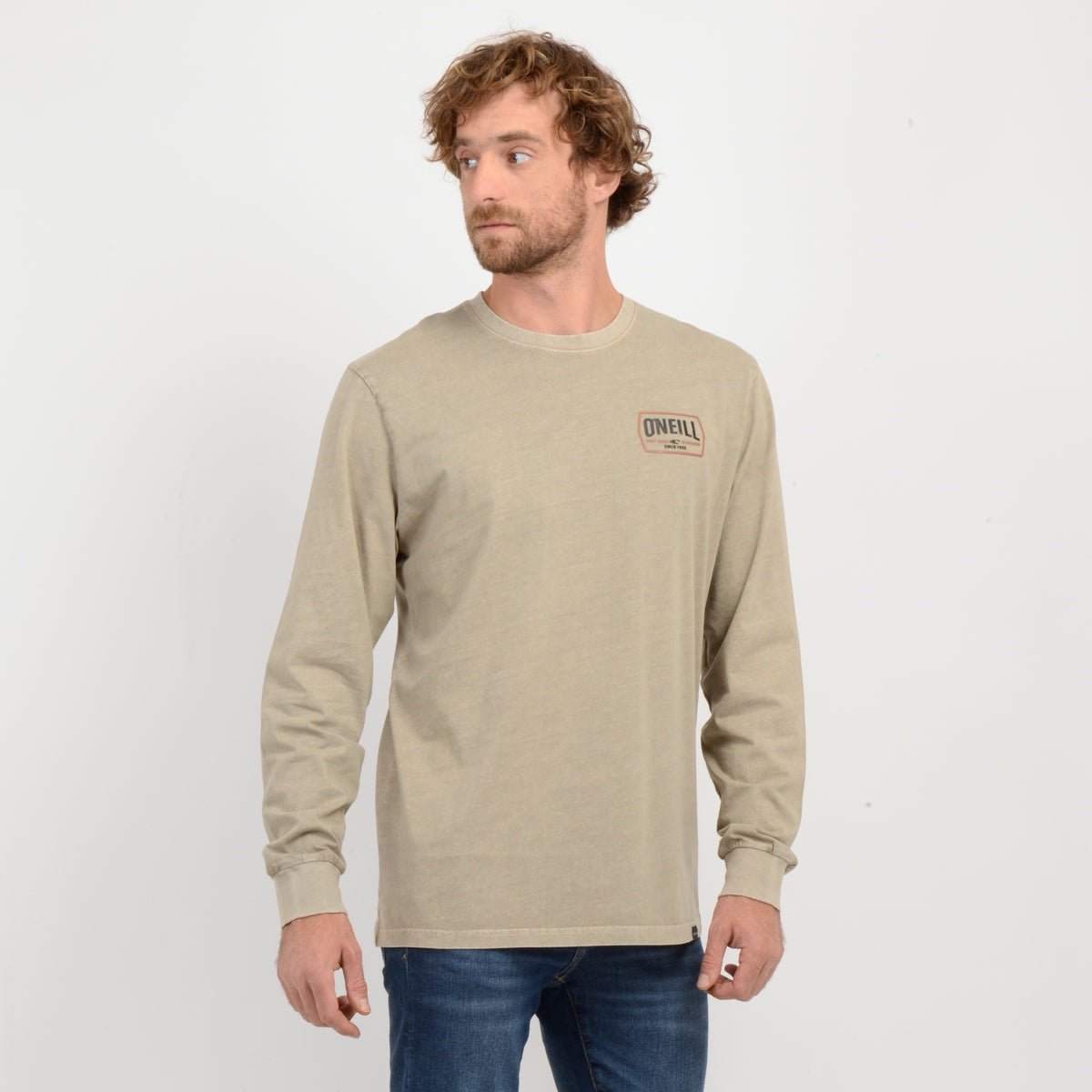 Polera Manga Larga Dither 100% Algodon Oneill