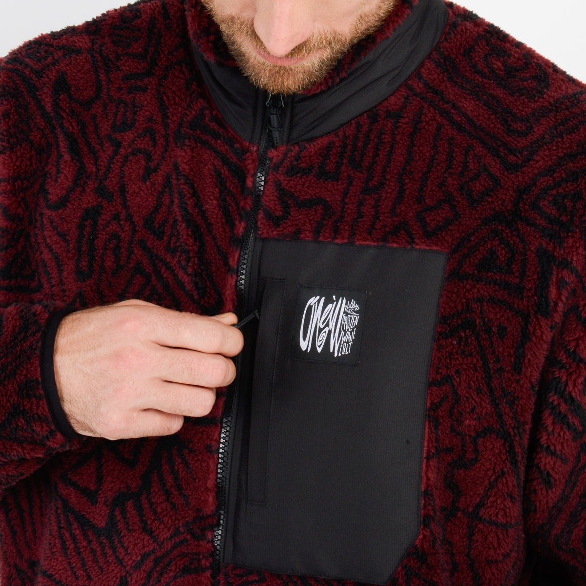 Poleron Chiporro Surf Heroes Rojo Oscuro Oneill