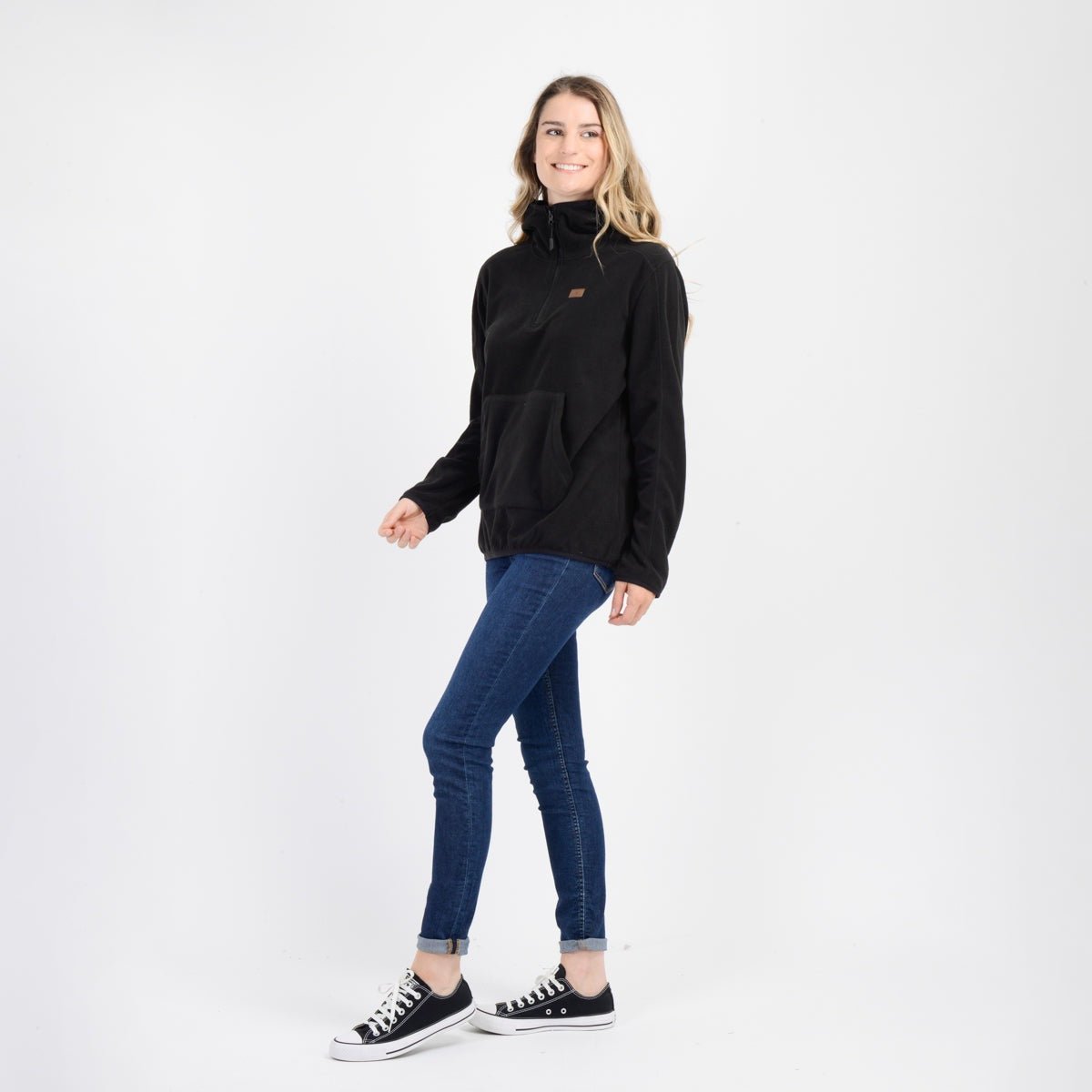 Poleron Micropolar Aspen Hoodie Negro
