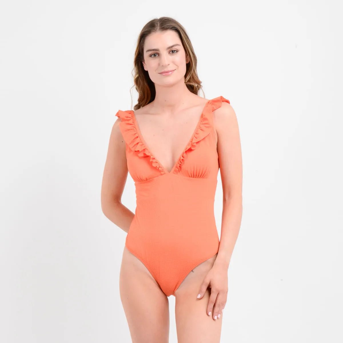 Traje De Baño Entero Sundance Naranjo Talla S