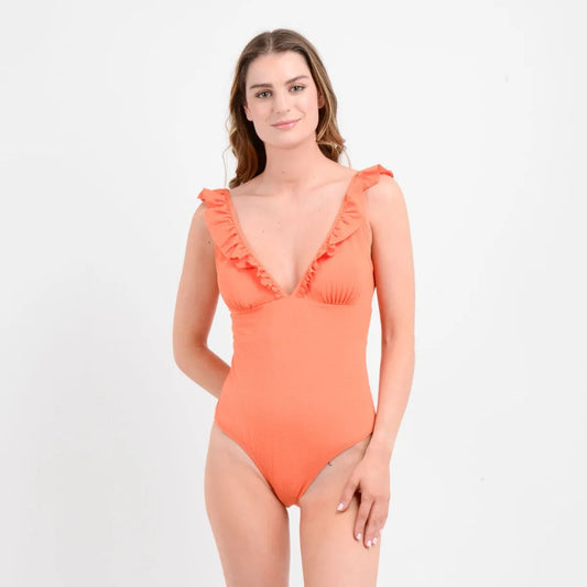 Traje De Baño Entero Sundance Naranjo Talla S