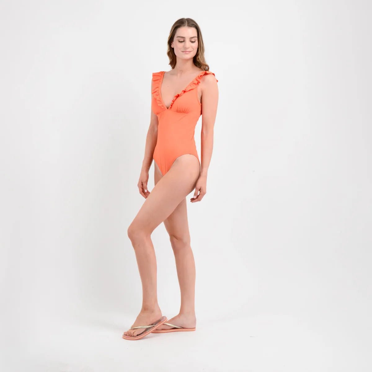 Traje De Baño Entero Sundance Naranjo Talla S